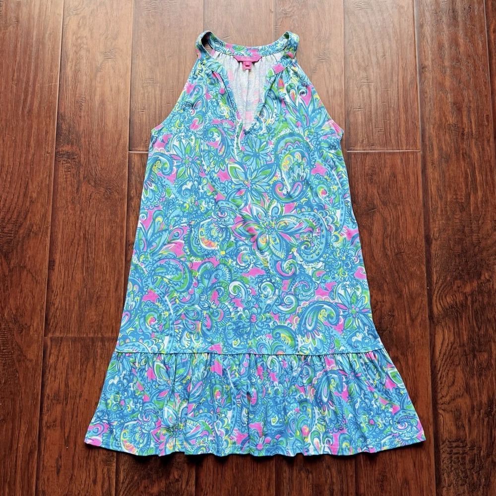 Lilly Pulitzer Danberry Dress S “Seabreeze Hey Gull Friend” Summer Vacation CUTE - Picture 4 of 16